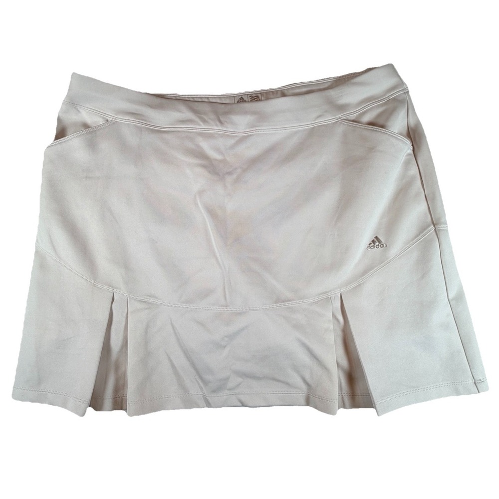 Adidas Skort Women's Sz XL White Pull On Golf Tennis Pickle Ball Active Sports